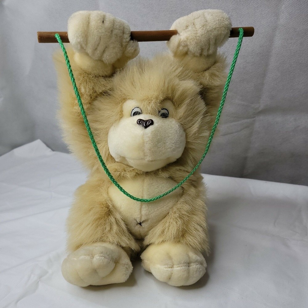 CIRCUS CIRCUS Plush stuffed animal toy MONKEY with TRAPEZE 9" Tall